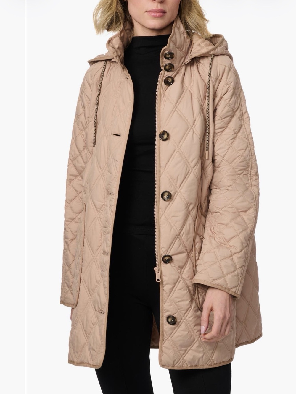 BERNADO Diamond Quilted Hooded Liner Jacket